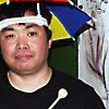 real  percussionists wear umbrella hats